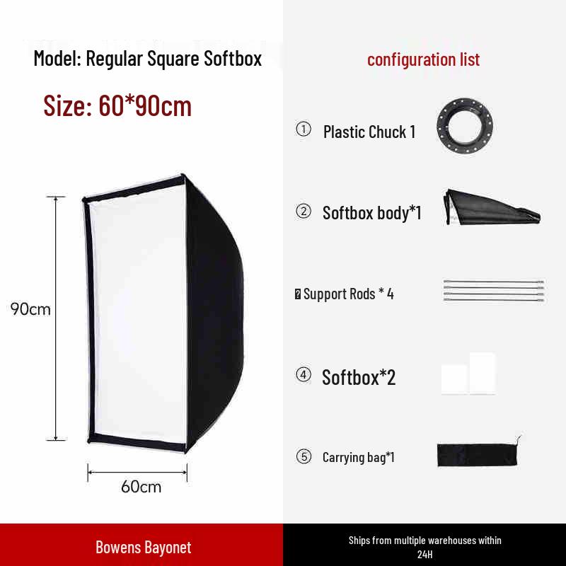 Bei Yang Quick Release 90 Deep Parabolic Softbox with Egg Crate
