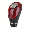 Manual Gear Shift Knob Accessory Wooden PU Universal Car Truck 5-Speed Stick Manual Transmission Lever Gear Selector