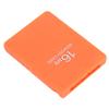 High Speed Game Memory Card Professional 16MB Memory Save Card Compatible for Playstation 2Orange