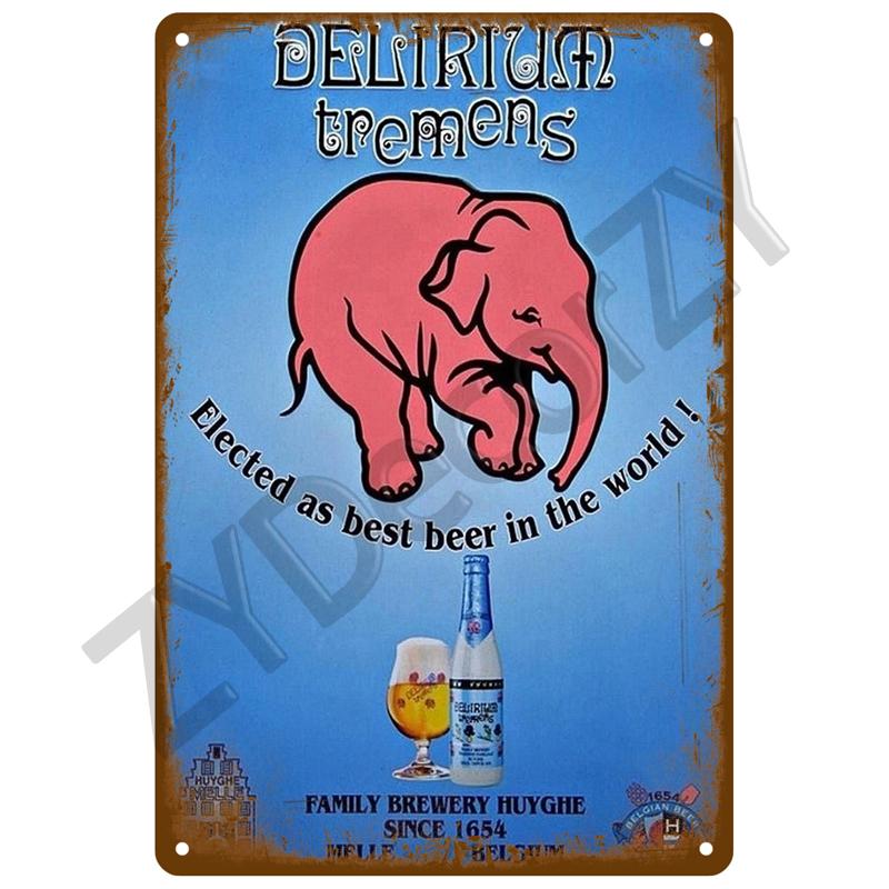 Beer Tin Sign Retro Wall Plaque Art Club Pub Bar Poster Home Decor Metal Sign Wall Decorations Vintage Cafe Mural Plate Brand