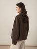 Xinge Women's 2025 Autumn/Winter French Chic Round Neck Woolen Jacket