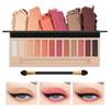 Booen Cream Eyeshadow 12 Highly Pigmented Shades with Eyeshadow Brush Versatile Matte Shimmer Eyeshadow for Eye Makeup Palette, & Mirror, &