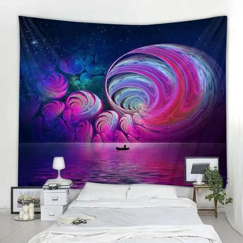 Фэнтезийная сцена звездное небо декоративный гобелен офис гостиная украшение домашний — фото 13