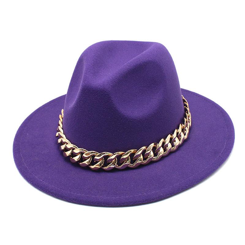 Hat Ladies Jazz Hat Seasonal British Chain Retro Top Hat Ladies Wool Gentleman Hat