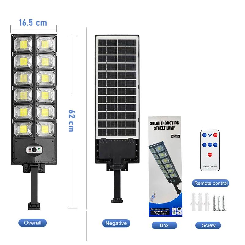 30000LM 10000mAh Solar Led Light Outdoor Powerful Outdoor Solar Lamp Remote Control Waterproof Flood Light Exterior Wall Lamp