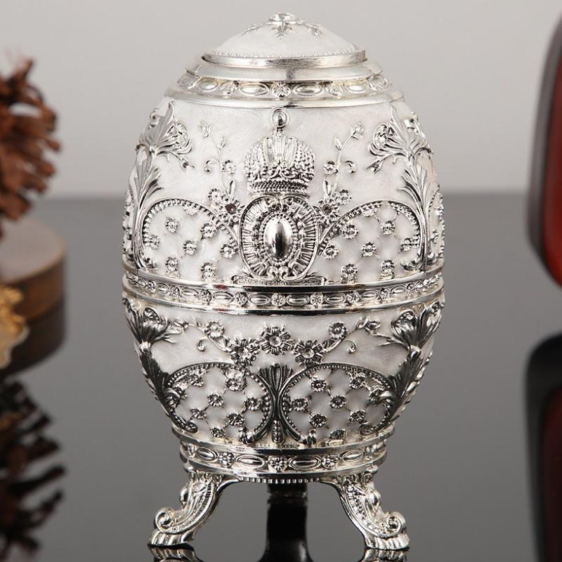 Automatický box na párátka typu push Evropský styl Slitina Stříbrný organizér na párátka Držák Stolní displej Jedinečný festivalový dárek