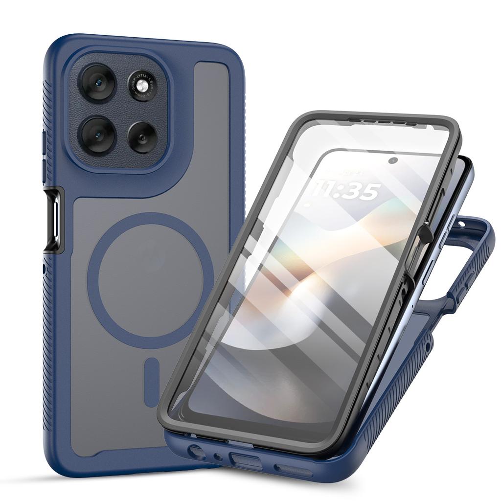 Armor 3IN1 Full-body PC+TPU Case for Motorola Moto G77 G67 G17 G86 G56 G06 G55/35/15/05 Magnetic Shockproof Screen Protect Cover