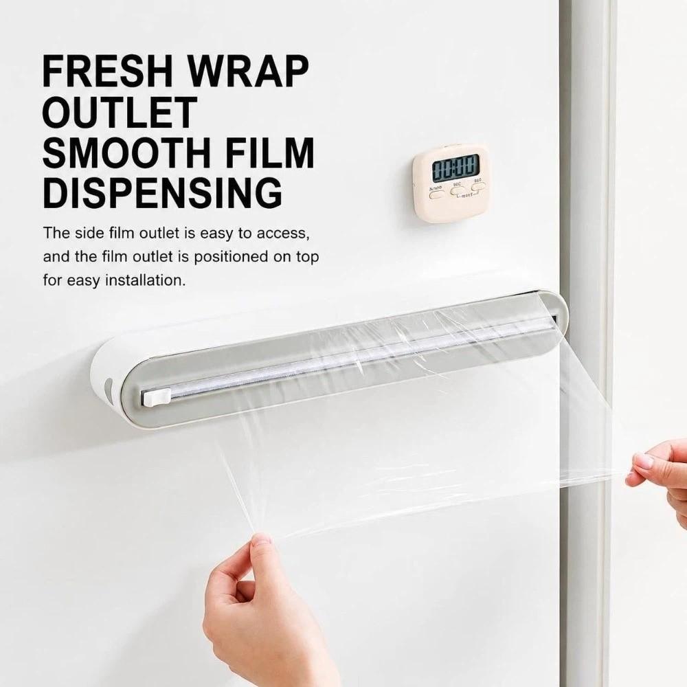 Durable Wrap Dispenser Magnetic Stretch Film Cutter Food Cling Film Dispenser  Food Storage