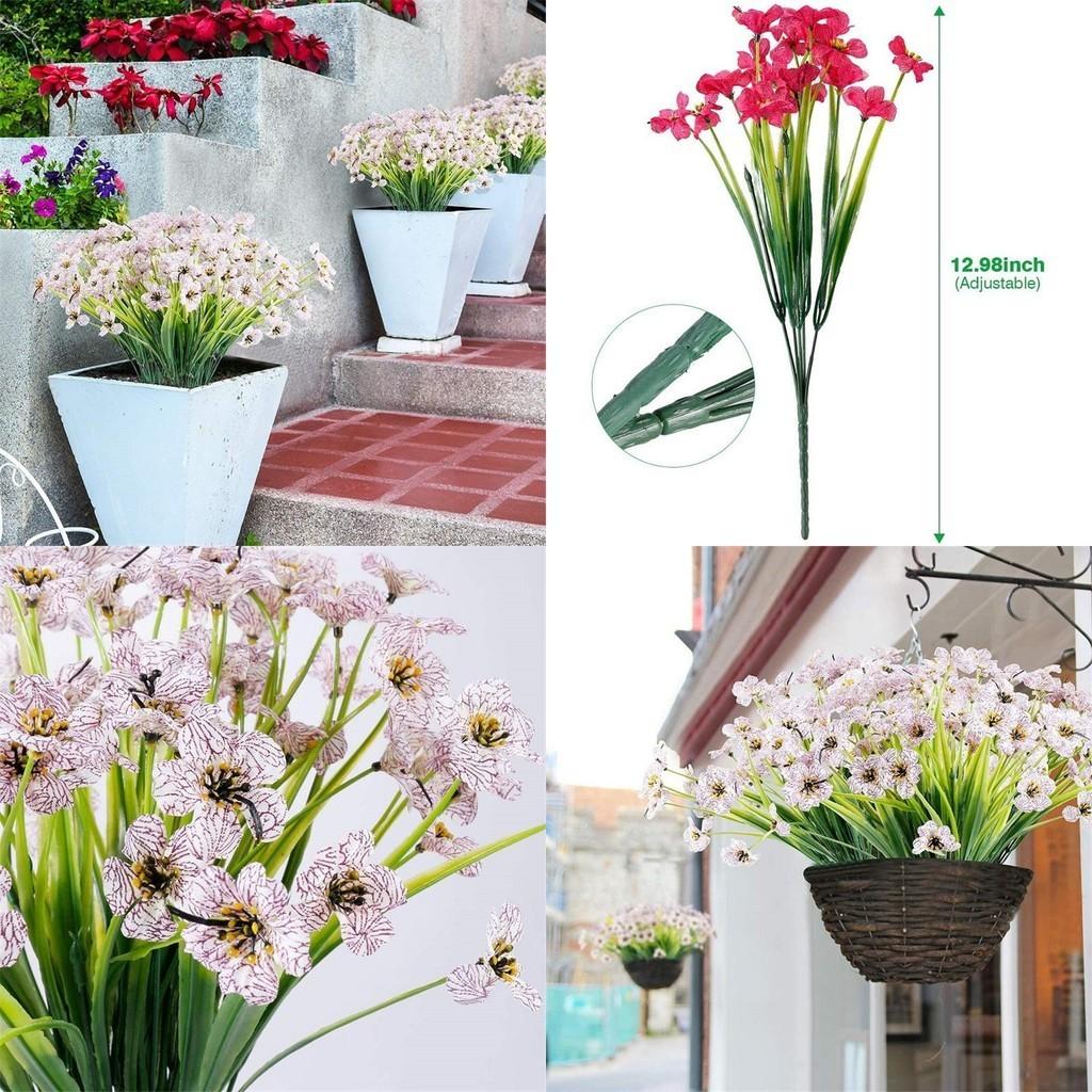 Bright And Lush Artificial Plum Blossoms Perfect Uv Resistant Outdoor Decor