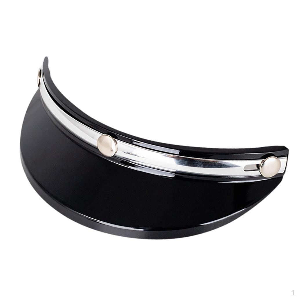 Helmet Visor Peak Cover Sun Protector 3 Snaps Portable Universal for 3/4