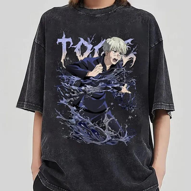 Anime Jujutsu Kaisen Nanami Kento Graphic T Shirt Men Women Washed Cotton Tshirts Vintage Casual Clothing Harajuku Male T-shirt