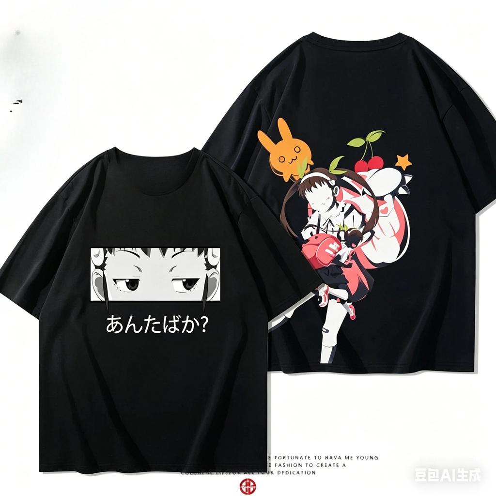 Monogatari Series Anime Lover Tshirt Year Round Clothing Personality Clothes Plus Size Unisex New Model Streetwear High Quality