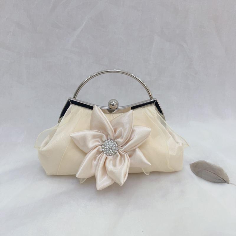 Trendy new flower clutch bag large capacity shoulder oblique span small bag women's bag dinner banquet clutch bag dress
