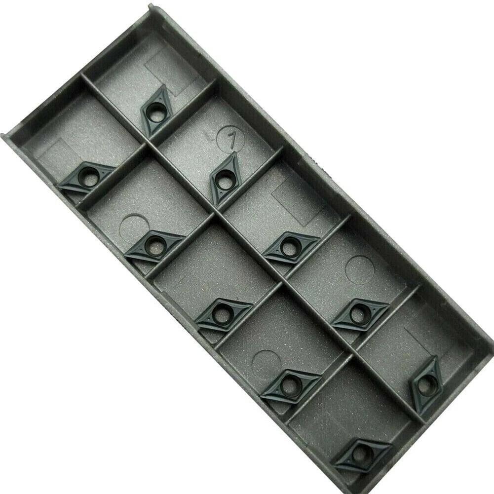 10pcs DCMT070204-SM DCMT 2-1 SM Indexable Inserts For CNC Lathe Inner Hole Turning High Grip Stable Performance DCMT07