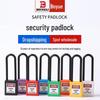 Industrial Energy Isolation Safety Padlock with Long Beam and Insulation, Lockable Tag, LOTO Compliant.