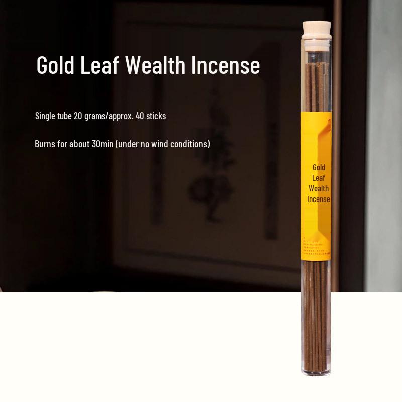 Pomelo Leaf & Pine Cone Incense Sticks: Golden Wealth Aromatherapy with Sandalwood & Agarwood Scent.