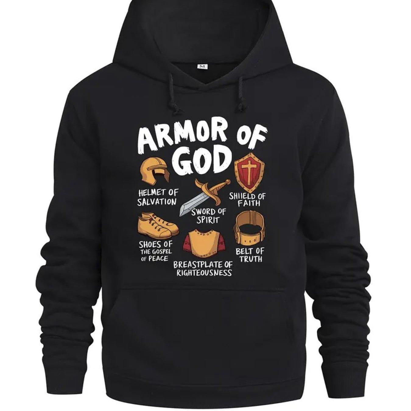 

God s Equipment Men s Casual Comfort Hoodie, Trendy Long Sleeve Hooded Sweater Autumn Winter Versatile Top 3XL