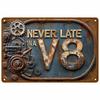Retro Metal Sign Wall Art Mural Aesthetic Room Home Decor Items Poster Vintage Metal Plate Garage Decoration Tin Sign Plates Bar