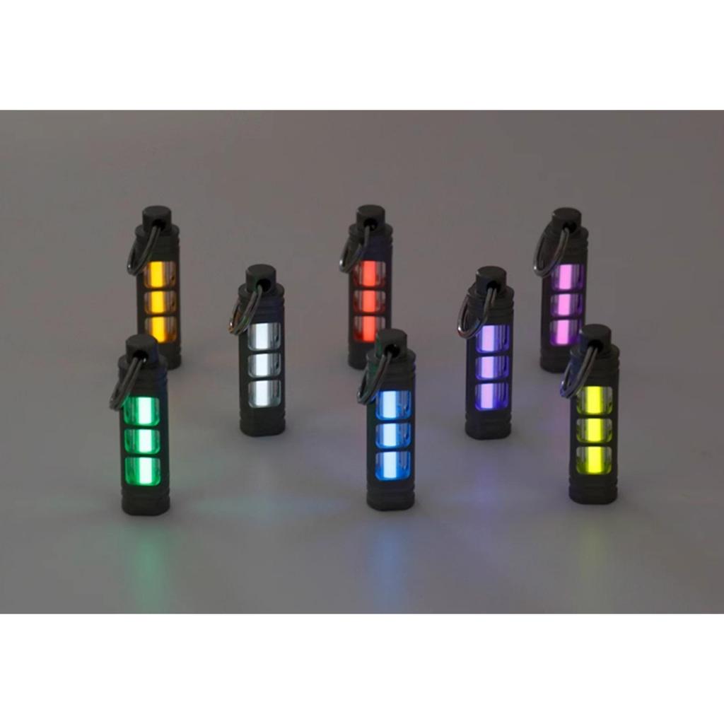 Titanium Alloy Tritium Tube Keychain, Self-luminous Tritium Trachea Necklace Pendant 3.5 * 25mm Tritium Removable