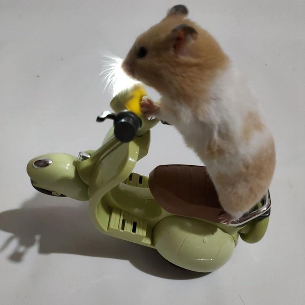 Hamster Stunt Rotierendes Motorrad 360 Grad Elektroroller Beleuchtung Kreatives Spielzeug Musik Rotierendes Spielzeug Haustierbedarf