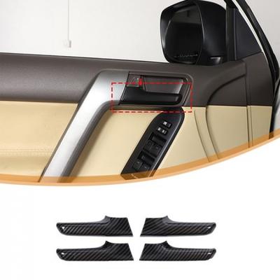 ABS Krytka kľučky dverí interiéru z uhlíkových vlákien Pre Toyota Prado FJ150 2010-17