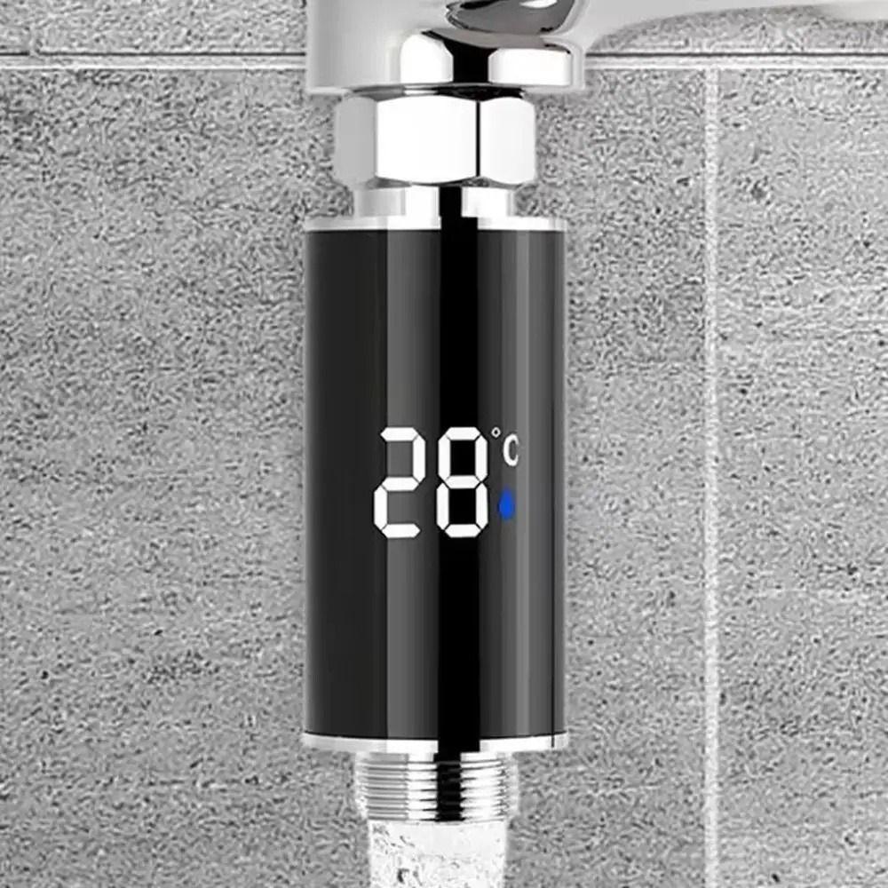 Waterproof Shower Nozzle Thermometer LED Digital Display Faucet Thermometer Bathroom Use