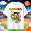 2026 Summer Dragon Ball Oversized T-shirt High Quality 100% Cotton Kid Goku & Shenron Print Unisex Retro Casual  Adults Kids