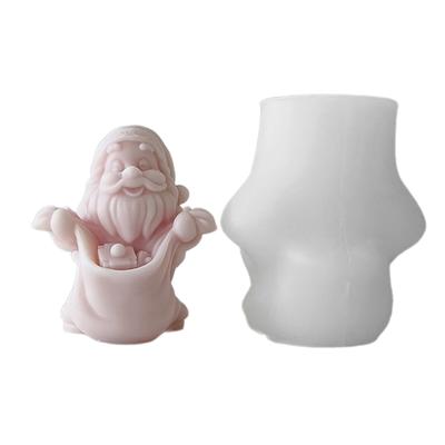 Silikon-Seifenformen DIY-Kerzenformen Silikon-Bastelformen Nikolaus bringt Geschenk Formgeschenke für DIY-Handarbeitsliebhaber