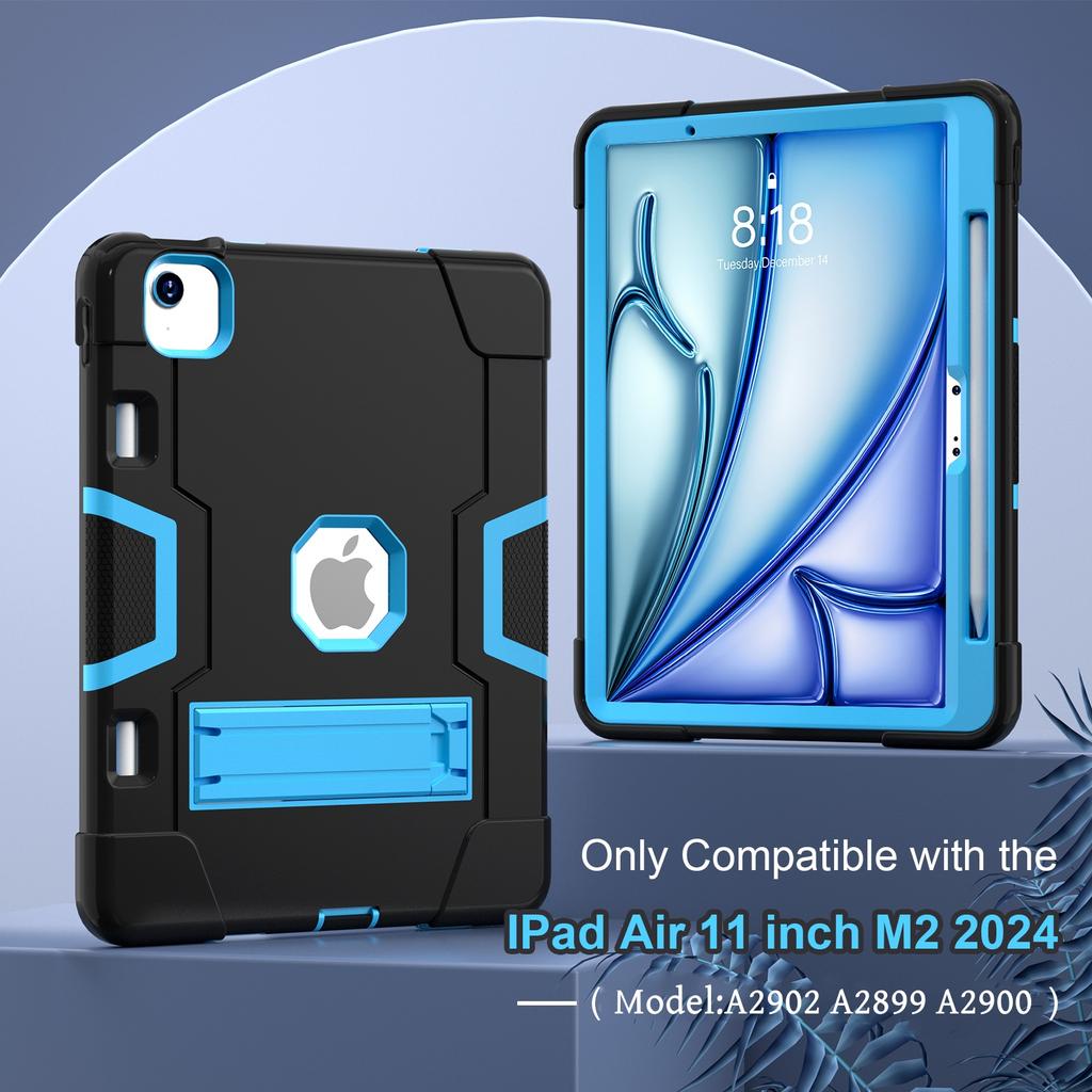 Armor Case With Pen Slot For iPad Air 11 2026 M4 2025 M3 2024 M2 A3460 A3463 A3266 A3267 A3270 A2902 A2903 A2904 Kickstand Cover