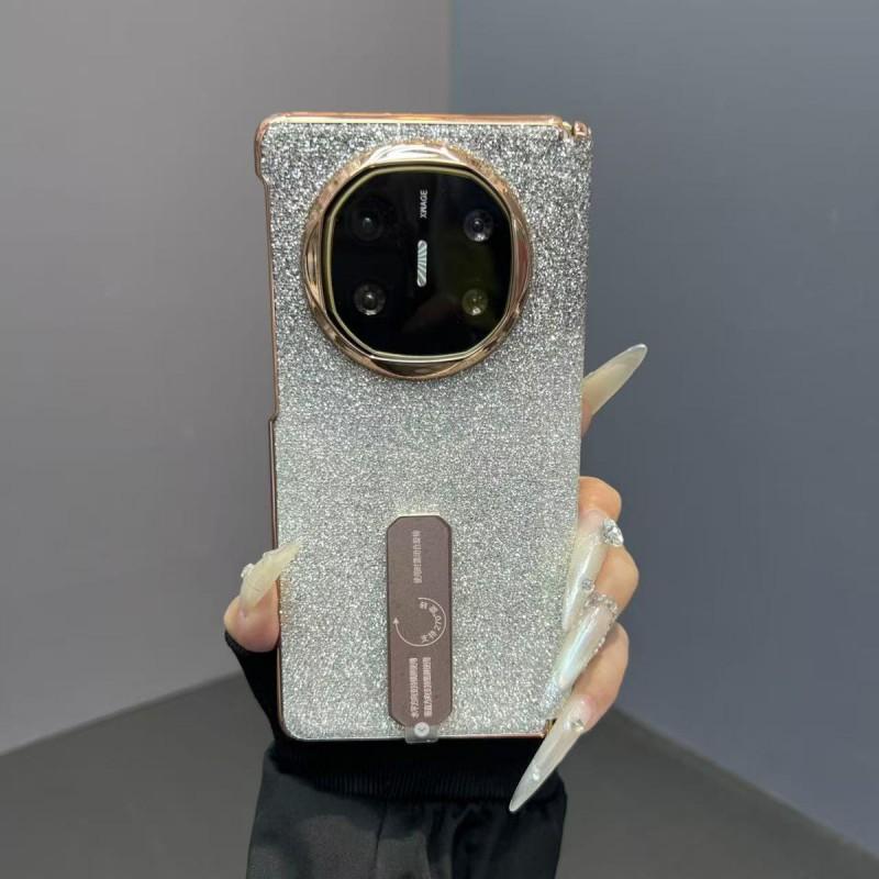 Foldable Phone Case Mate X5 X6 With Rotating Stand Sparkle Gradient Cover PET Material