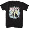 Kiss Two Guitars Black Rock and Roll Music Band Shirt