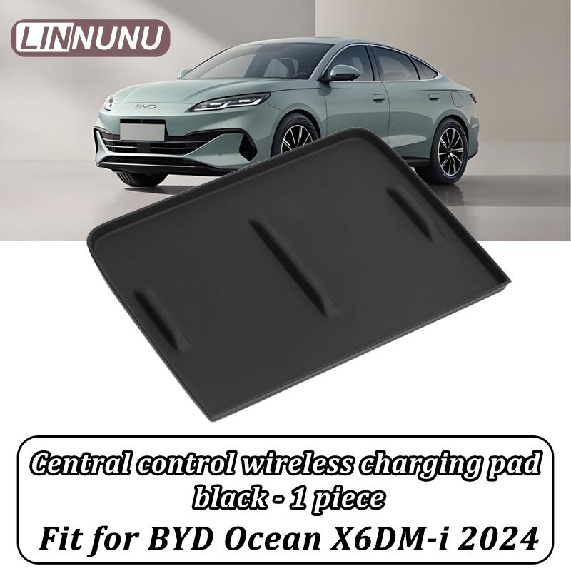 

Linnunu Fit for Byd Ocean X6Dm-I2024 Accesorios Para Auto Central Control Wireless Charging Silicone Pad Protective Pad Dustproof Pad Anti-Slip Pad чорний