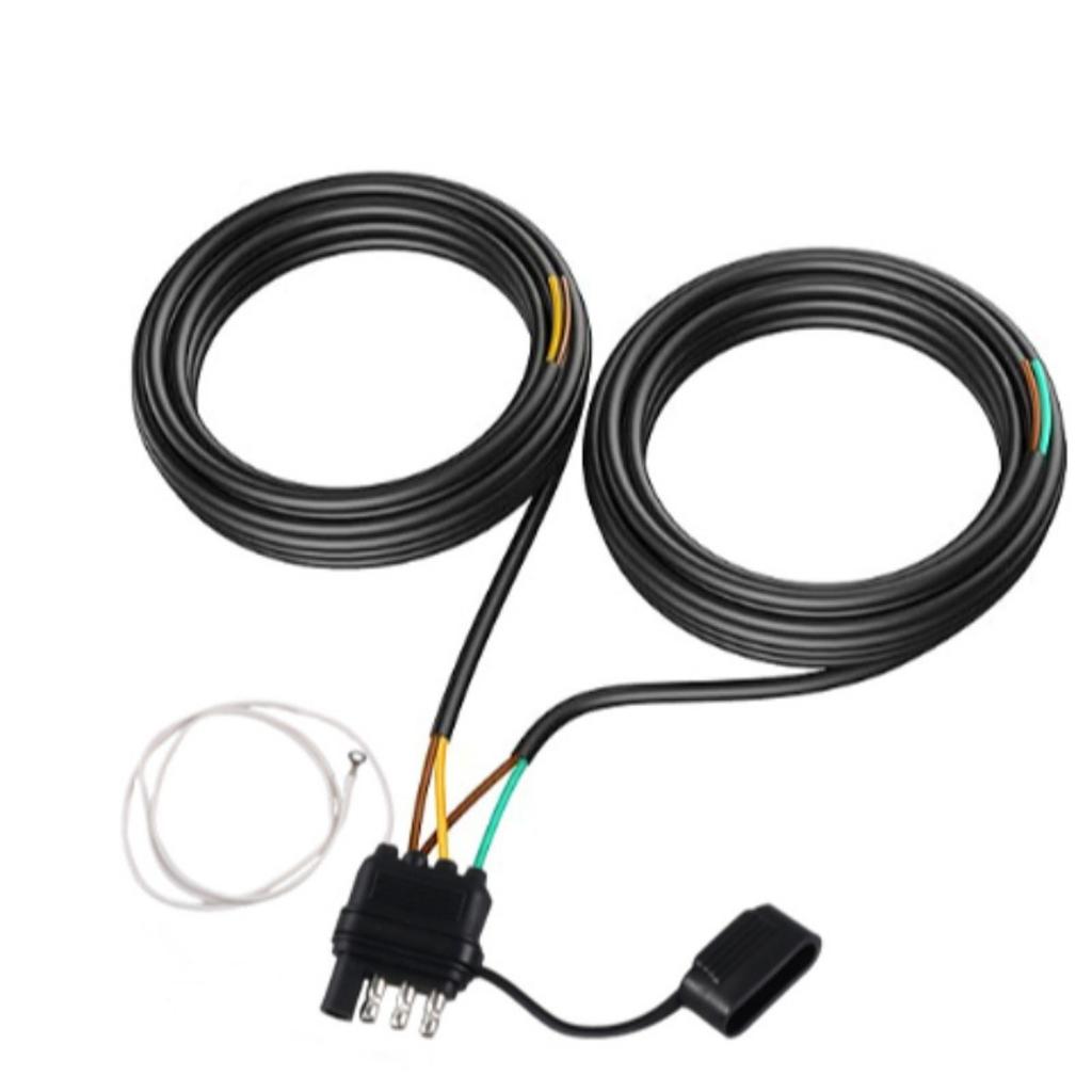 Professional 4 Pin 5 Wire Trailer Wiring Harness 26Ft With PVC Coating Protection For Campers Trailers