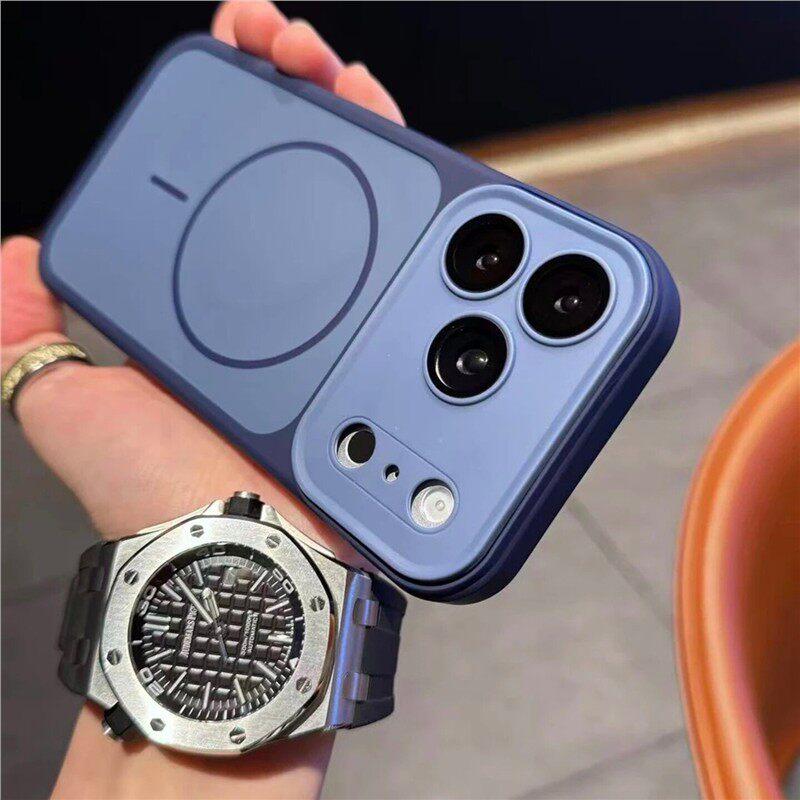 For For Iphone 17 Pro Max for Magnetic Charging Case For For Iphone Air 17 14 1 Plus 12 13 16 Pro Max Lens Film Cover