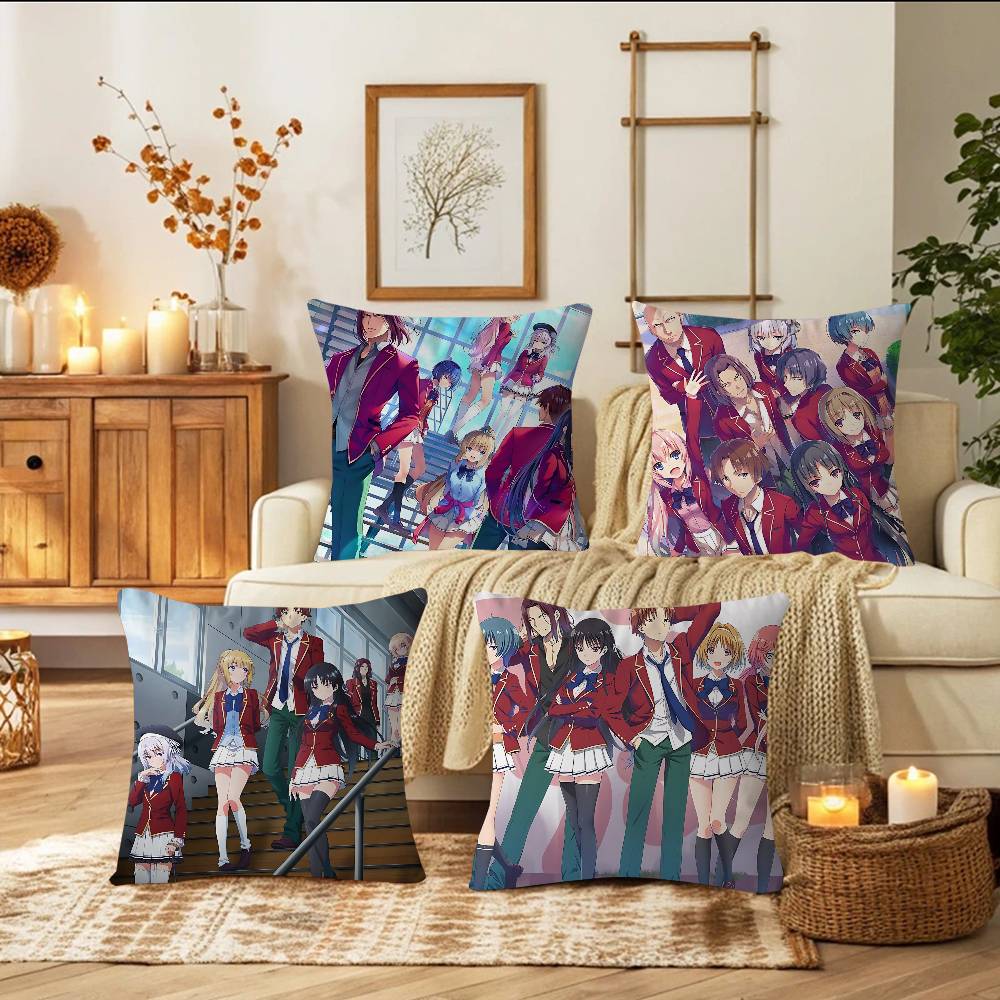 Anime Classroom Of The Elite Pillow Gift Home Office Decoration Pillow Bedroom Sofa Car Cushion CoverPillow Case