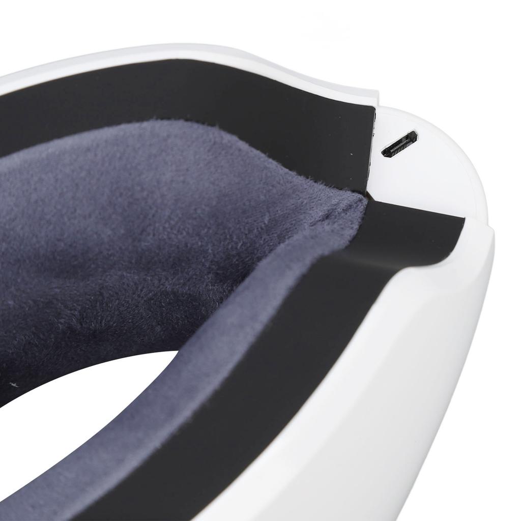 Aparat electric de masaj pentru ochi cu compresă caldă cu saci de aer și muzică