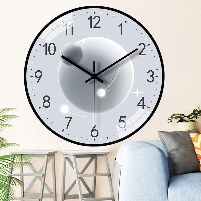 Living Room Household Hanging Fashion Clock Light Luxury Modern Simple Creative Table Hanging Wall Ultra-quiet Minimalist Clock