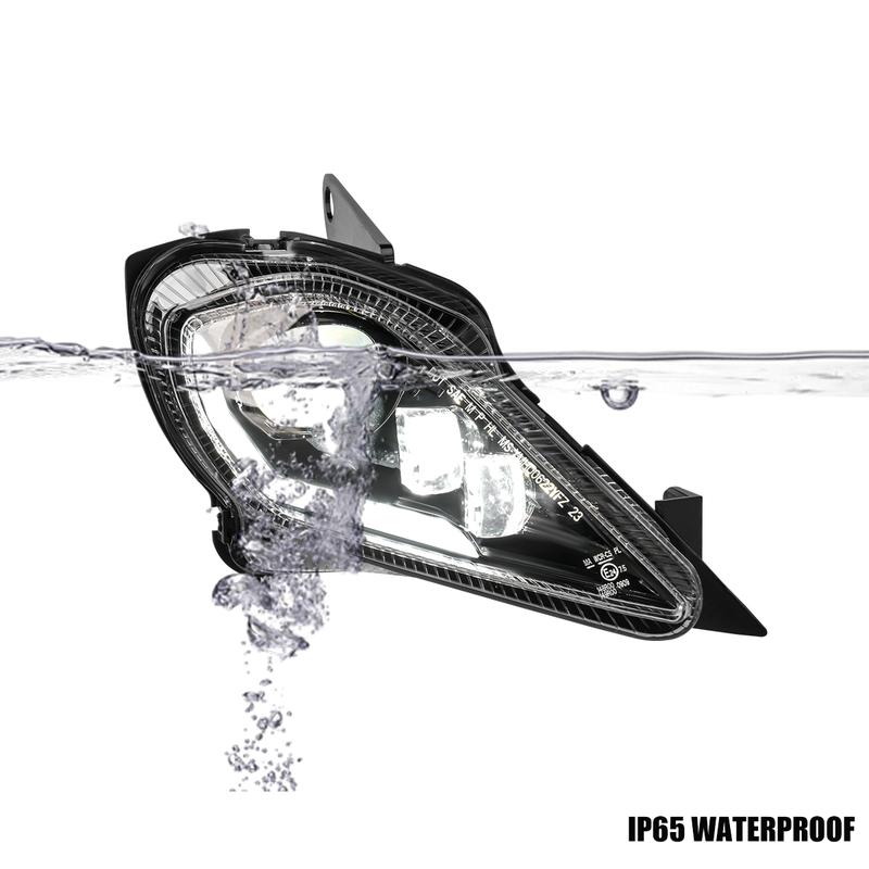 DOT E24 ATV LED Headlight For Yamaha Raptor 700 700R YFZ450 R X Wolverine 450 350 Turn Signal Light 06-22 DRL Adjustable Headlig