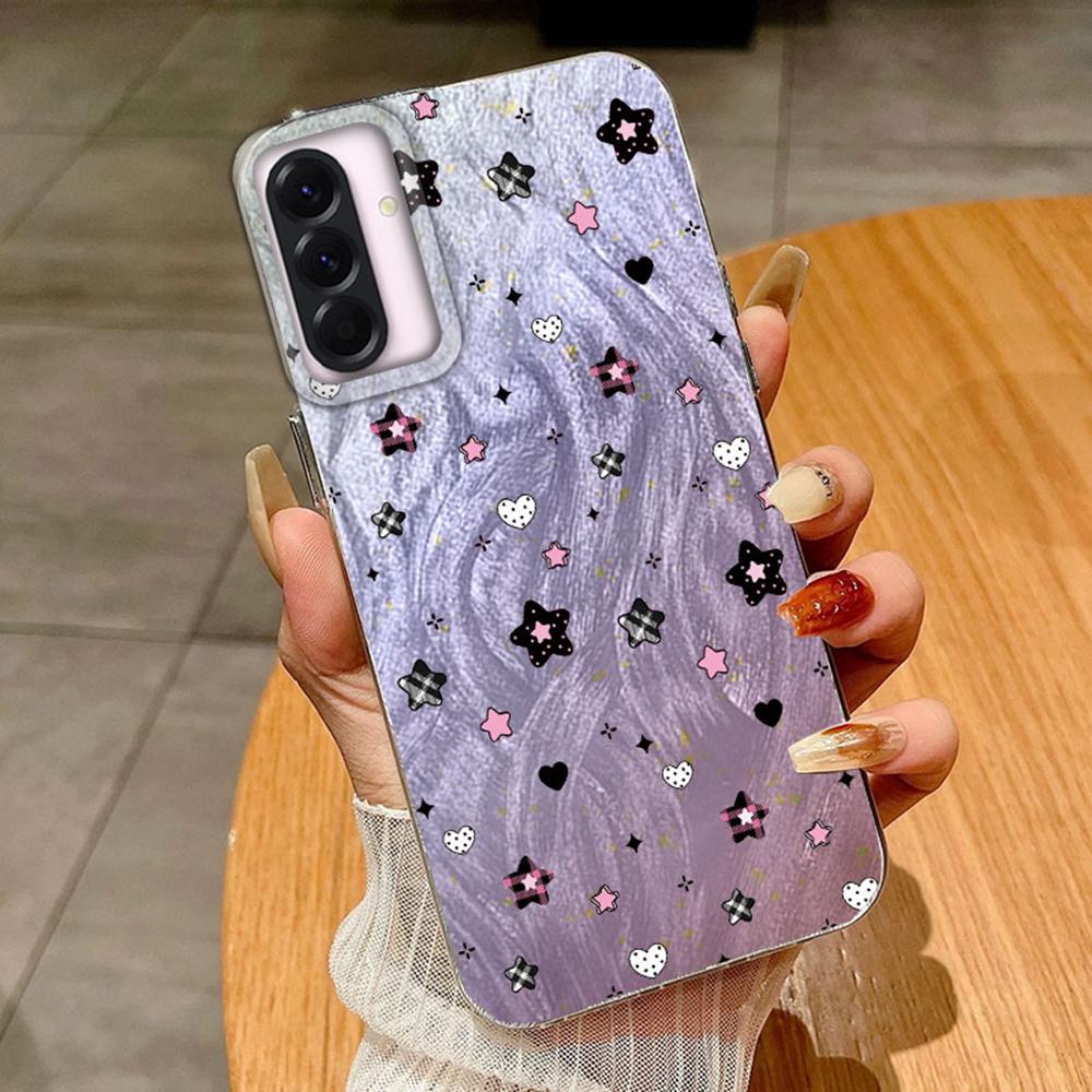 Paar Bunt Schmetterling Farbverlauf Für Samsung A56 A16 A26 A36 A25 A15 A55 S24 S25 Plus Handyhüllen Cover Funda Silikon Bumper Hart PC Rückseite