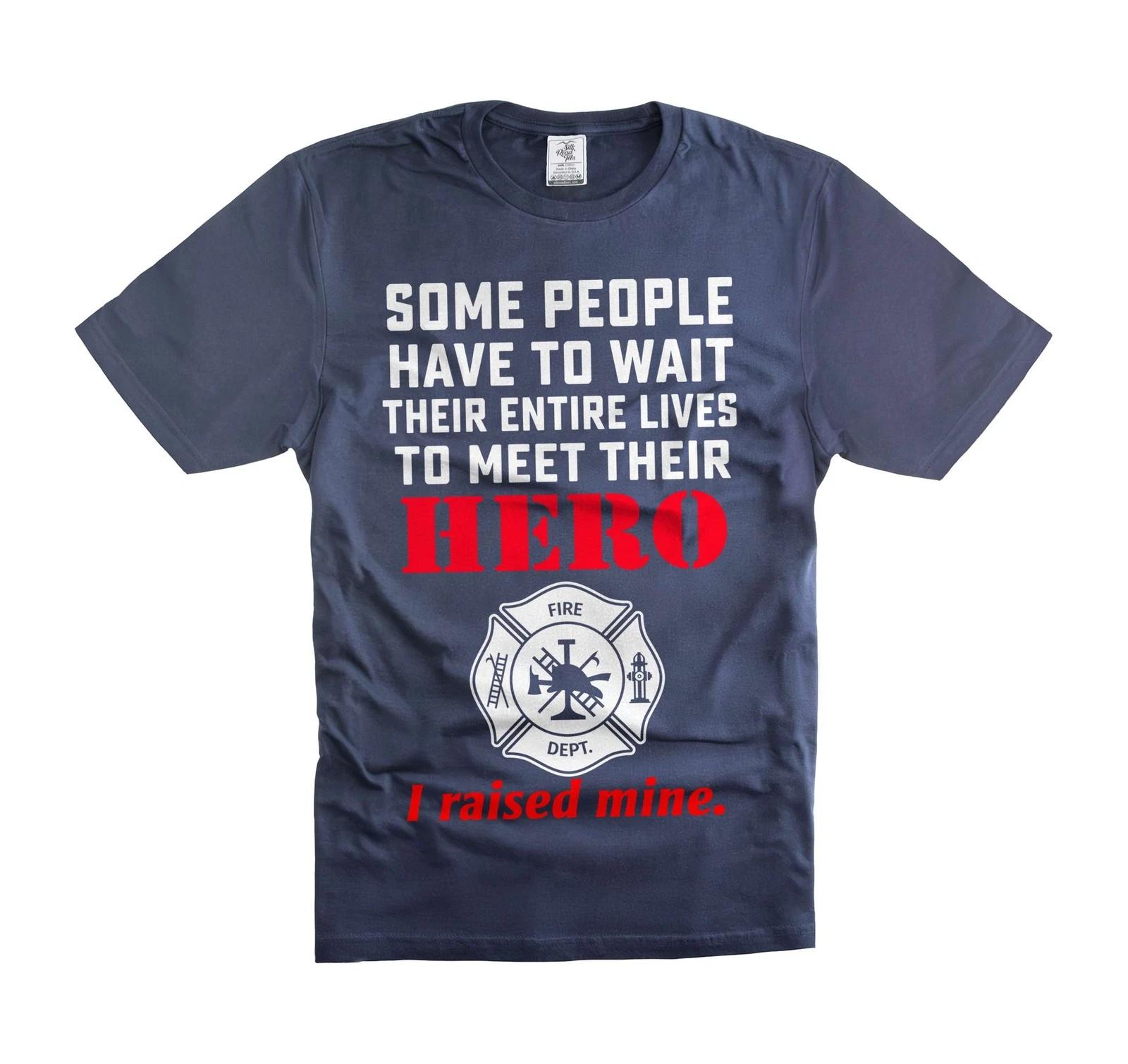 

Firefighter Parent Shirts for Mom & Dad - I Raised Mine T-Shirt for Firefighters M