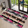 Multi-Color Leopard Print DOORMAT Area Rug Carpet Striped Animal Skin Pattern Stylish Non-Slip Floor Mat for Entryway Aesthetic