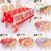 Decoration Christmas Printed Tablecloths Creative Desktop Dress Supplies Up