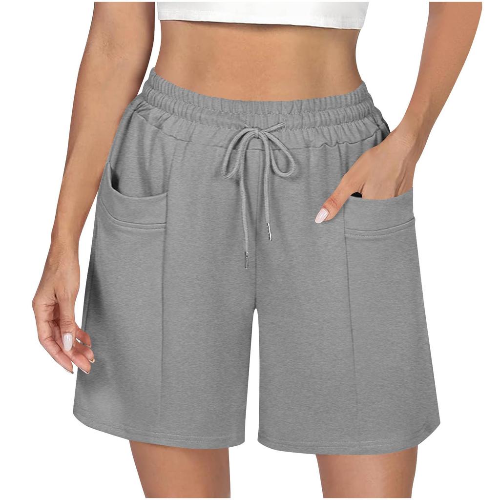 Summer Shorts For Women Casual High Waist Wide Leg Shorts