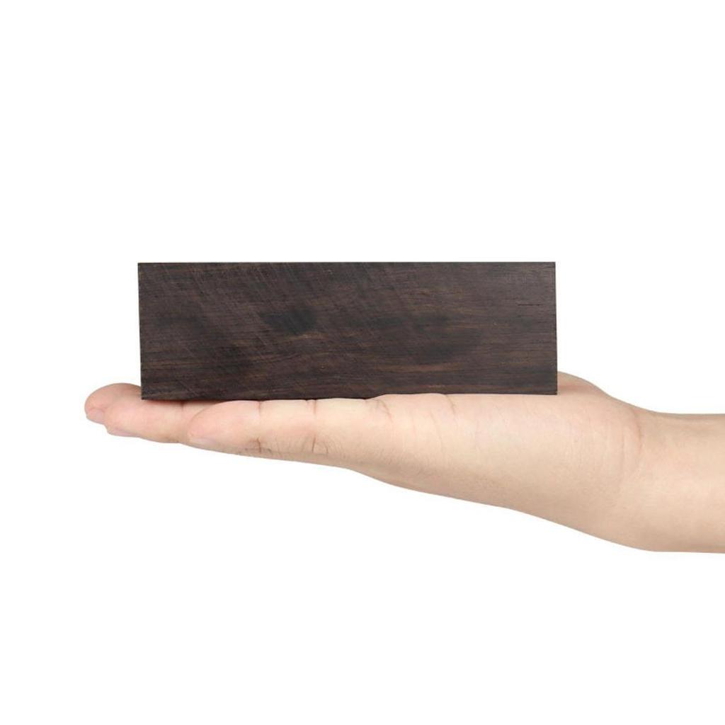 Black Ebony Lumber Durable Wood Blank for Guitar Bridge Knob DIY Material for Music Instruments Crafting