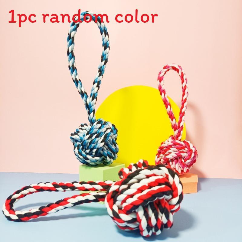

Pet Chew Rope Toy With Cotton Material For Dog And Cat Dental Training And Interactive Play 18cm