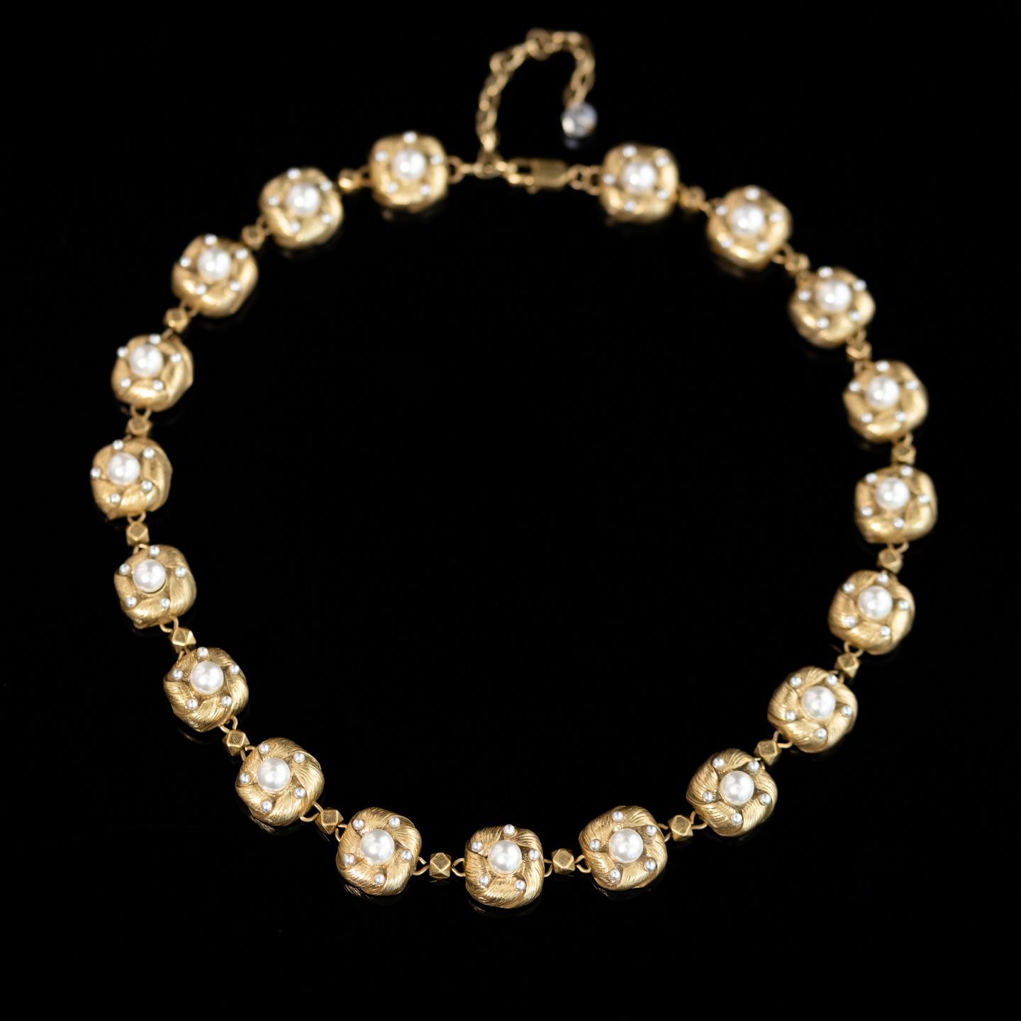 Средневековый Винтажный Золотой Ремень с Цветами и Жемчугом, Сердце, Ожерелье