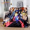 Weiche Plüschdecke mit Anime-Cartoon-Motiv „Fullmetal Alchemist“, Flanelldecke, Überwurfdecke für Wohnzimmer, Schlafzimmer, Bett, Sofa, Picknickdecke