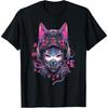 Punk Harajuku Fashion Funny Meme Cat Girl Fashion Graphic Print T-shirt Men Women Oversized Short Sleeve Streetwear Hip Hop Fashion O-neck Cotton Top