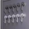 2pcs No Drill Magnetic Hook Heavy Duty Black/White Fridge Magnet Hook 360° Rotating Kitchen Organizer Hangers Bathroom