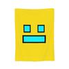 Coperta in Flanella Geometric Dash Old School Gaming, Coperte Geometry Dash per Letto Ufficio Trapunta Ultra-Morbida,